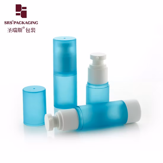 15 ml 30 ml 40 ml 50 ml 80 ml 100 ml 120 ml Painting Lake Blue Farbe Leere Airless-Flasche Lotion